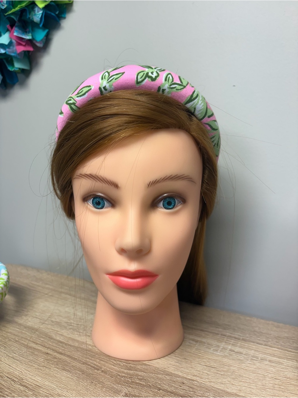LP Pink Floral Padded Headband for Women